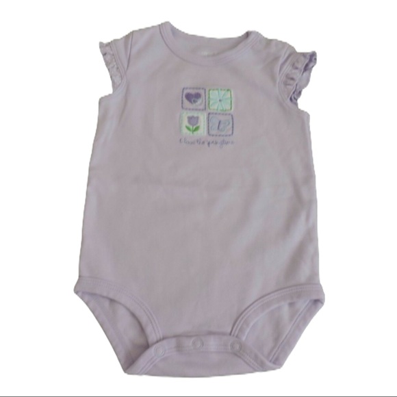 Carters 2 Baby Girl One Piece Lot 9M - Picture 3 of 9